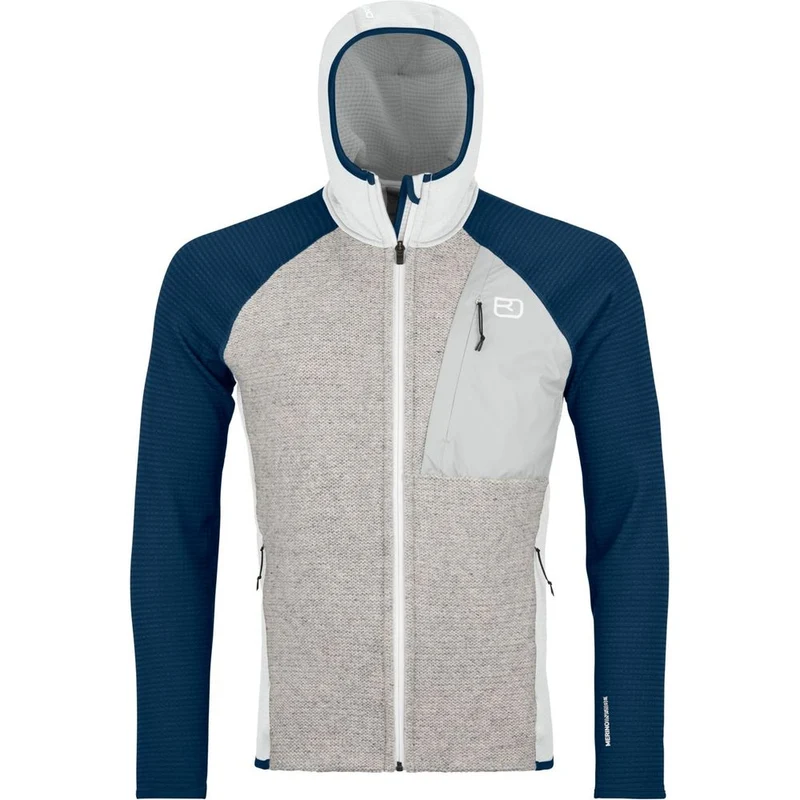 Ortovox Fleece GP Classic Knit Hoody Herren Fleecejacke grey-ice