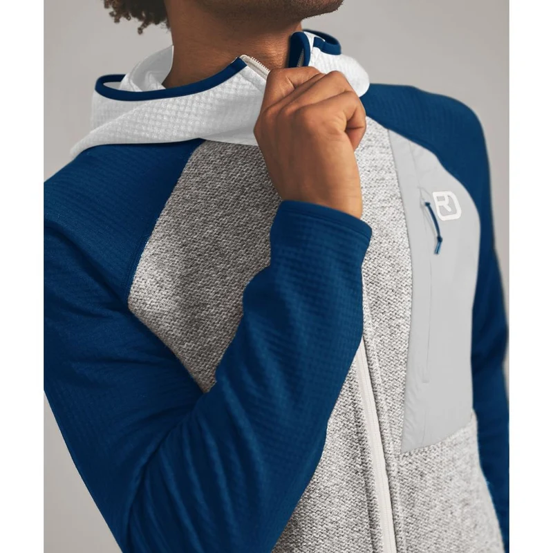 Ortovox Fleece GP Classic Knit Hoody Herren Fleecejacke grey-ice