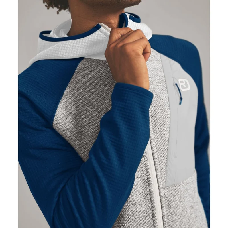Ortovox Fleece GP Classic Knit Hoody Herren Fleecejacke grey-ice