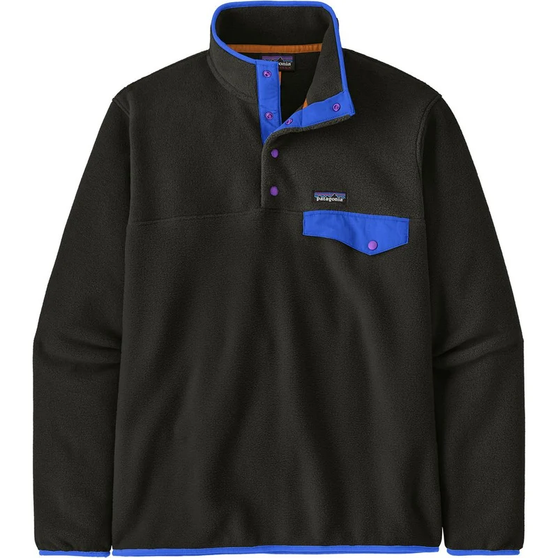Patagonia Synch Snap-T Midlayer Herren black / p6 / blue
