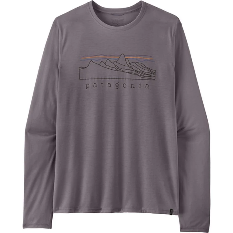 Patagonia Cap Cool Trail Shirt Stratapeaks Langarmshirt Herren may-grey