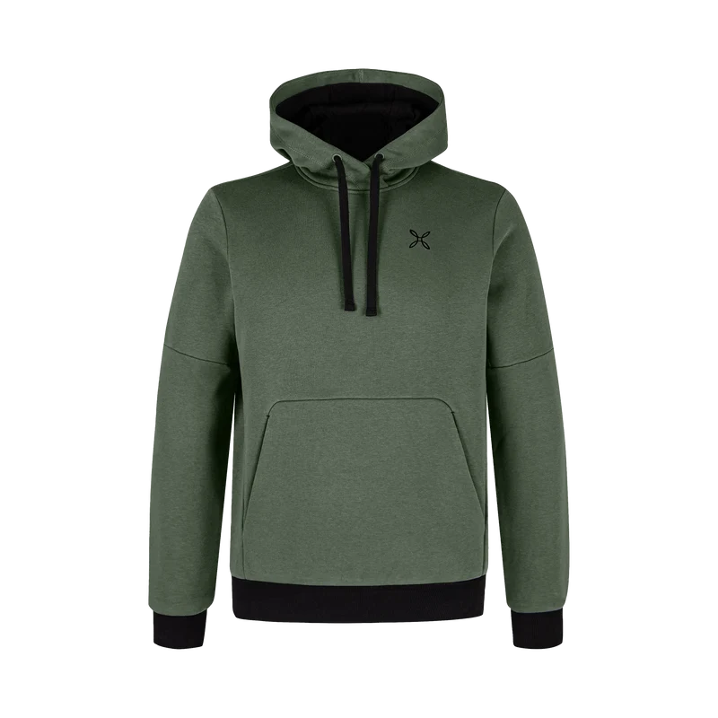 LOGO COTTON HOODED SWEATER