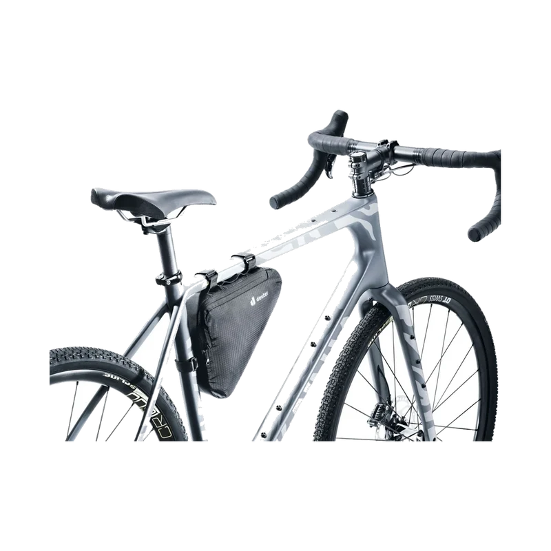 Deuter Triangle Bag 1,7 Black, kompakte Rahmentasche für Bike-Touren und Alltag