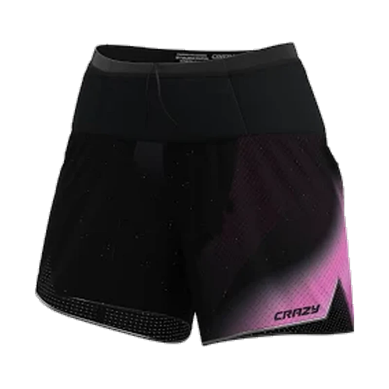 Crazy Idea Short Voltage W Black, leichte Damen-Shorts für Bergsport und Trail