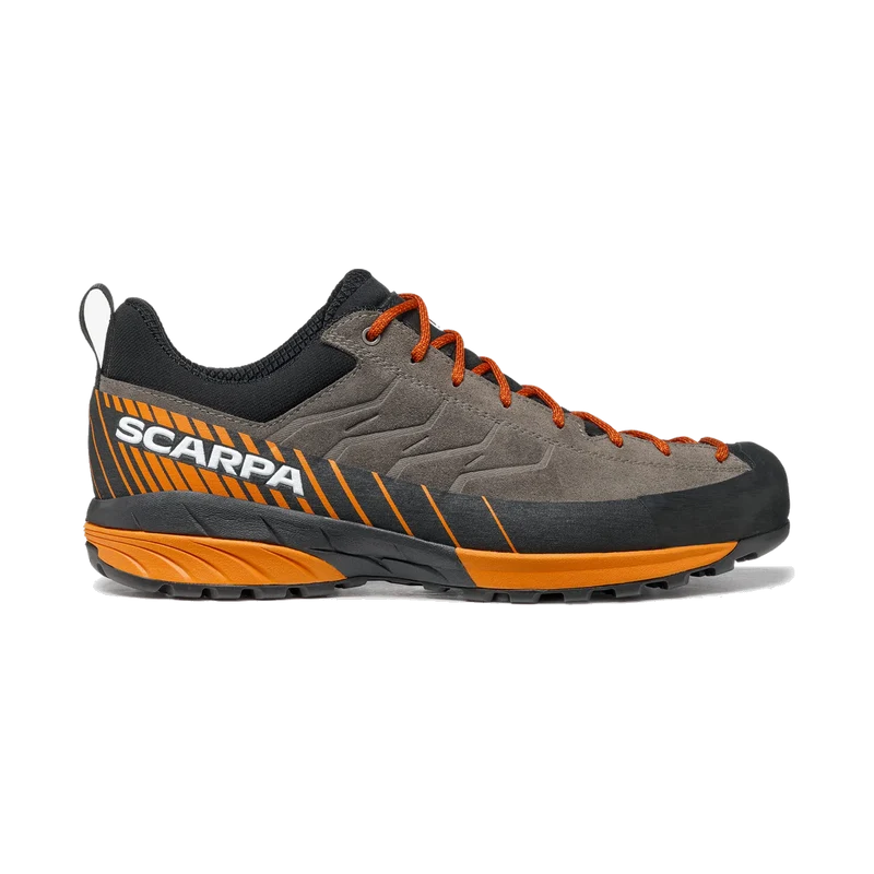 Scarpa Mescalito Grey, robuster Zustiegsschuh für Bergsport und technische Wege