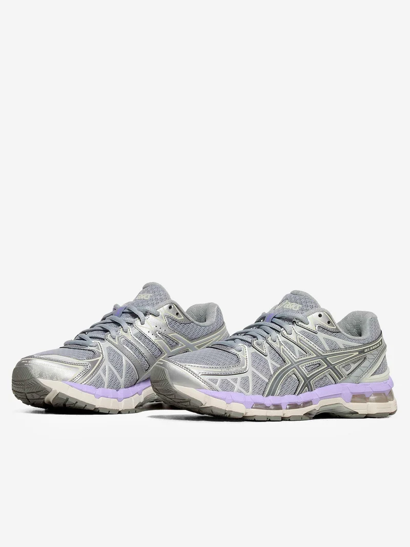 Gel Kayano 20 'Piedmont Grey' con viola
