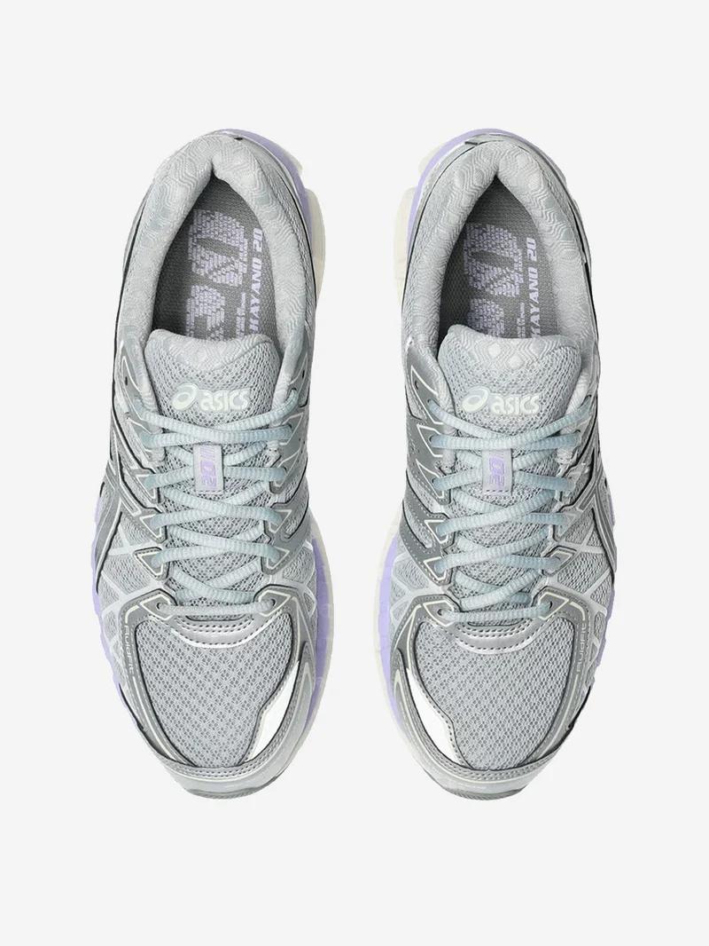 Gel Kayano 20 'Piedmont Grey' con viola