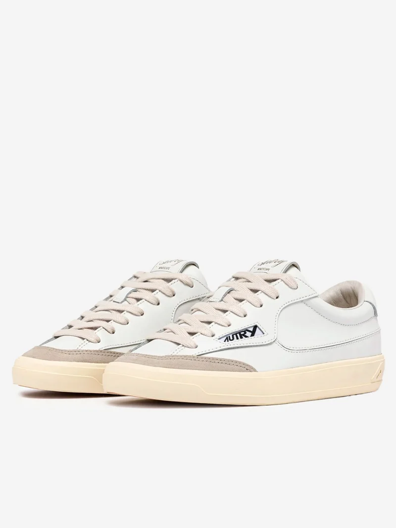 Windscape Low in pelle bianca