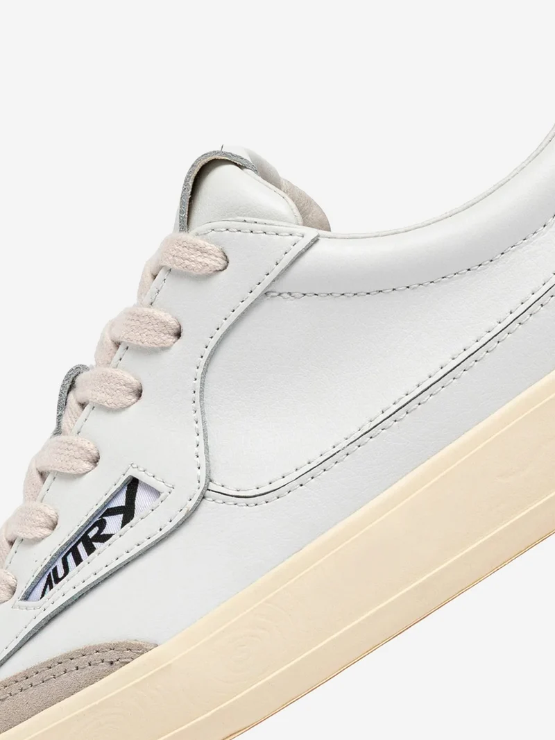Windscape Low in pelle bianca