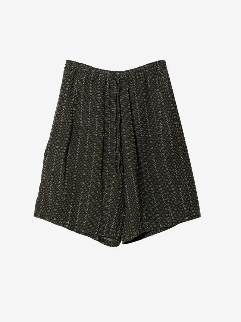 Shorts HD in misto cupro con jacquard ratine