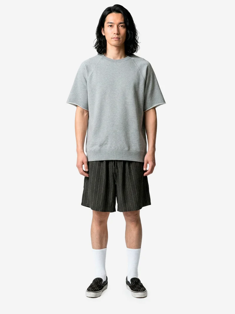 Shorts HD in misto cupro con jacquard ratine