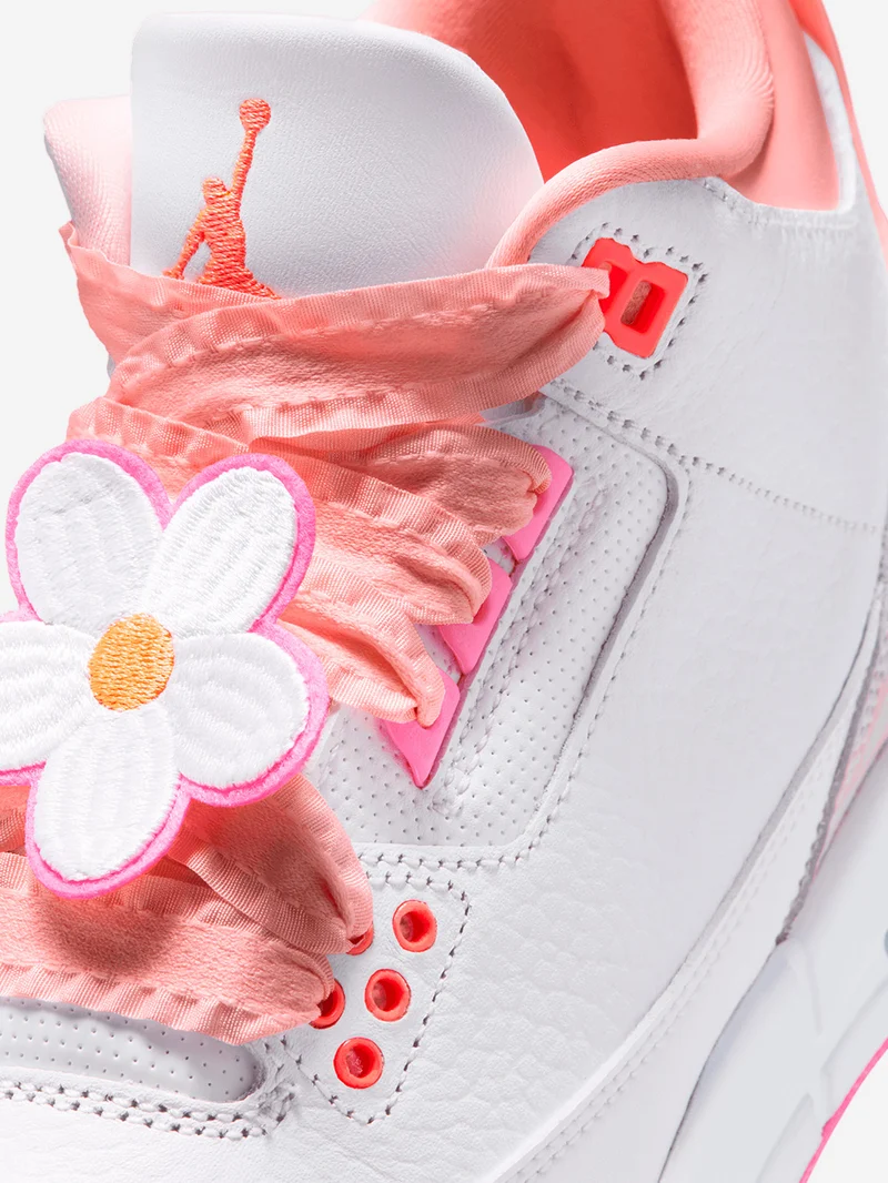 Air Jordan 3 'Pearl Pink Hyper Orange' Big Kids