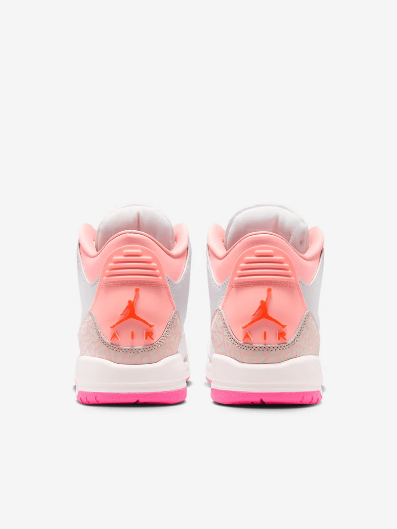Air Jordan 3 'Pearl Pink Hyper Orange' Big Kids