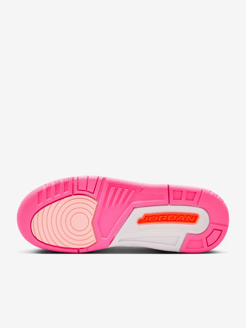 Air Jordan 3 'Pearl Pink Hyper Orange' Big Kids
