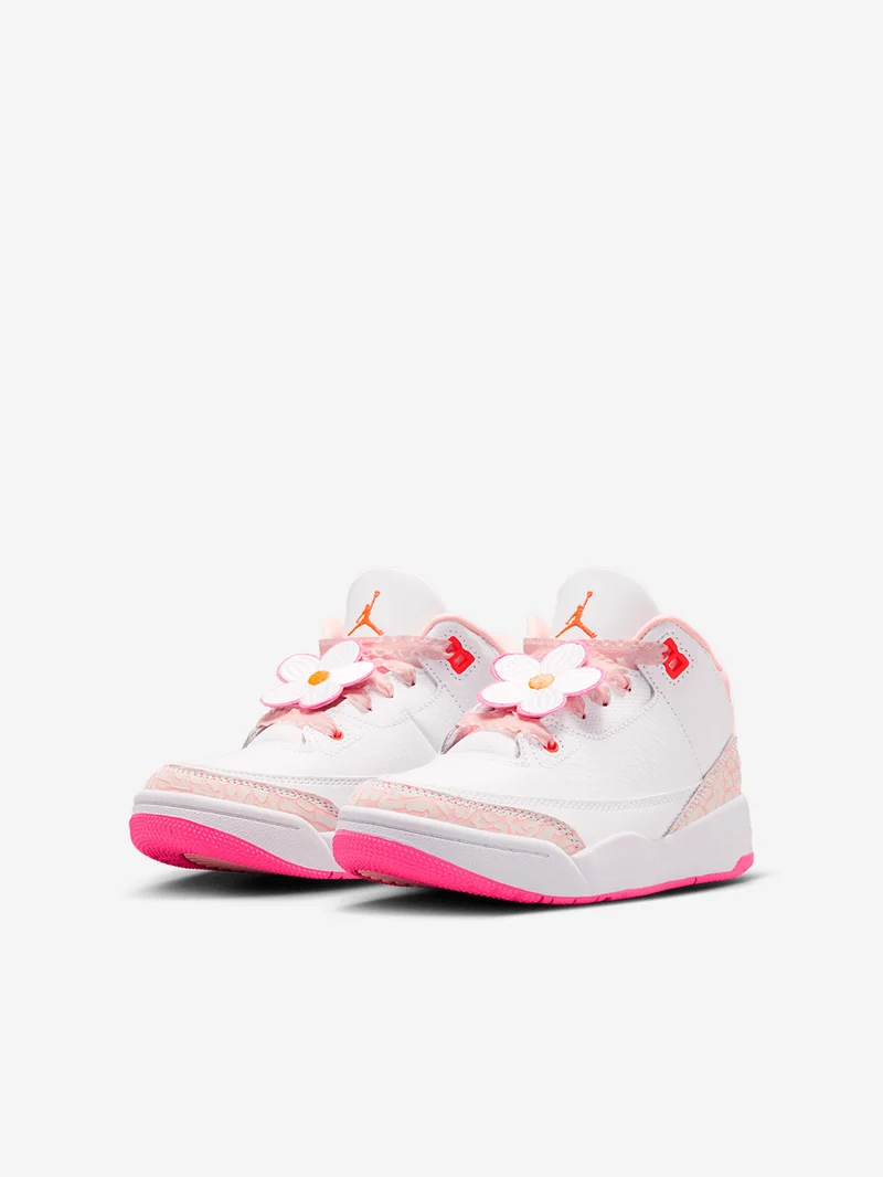 Air Jordan 3 Retro 'Pearl Pink Hyper Orange' Bambini piccoli