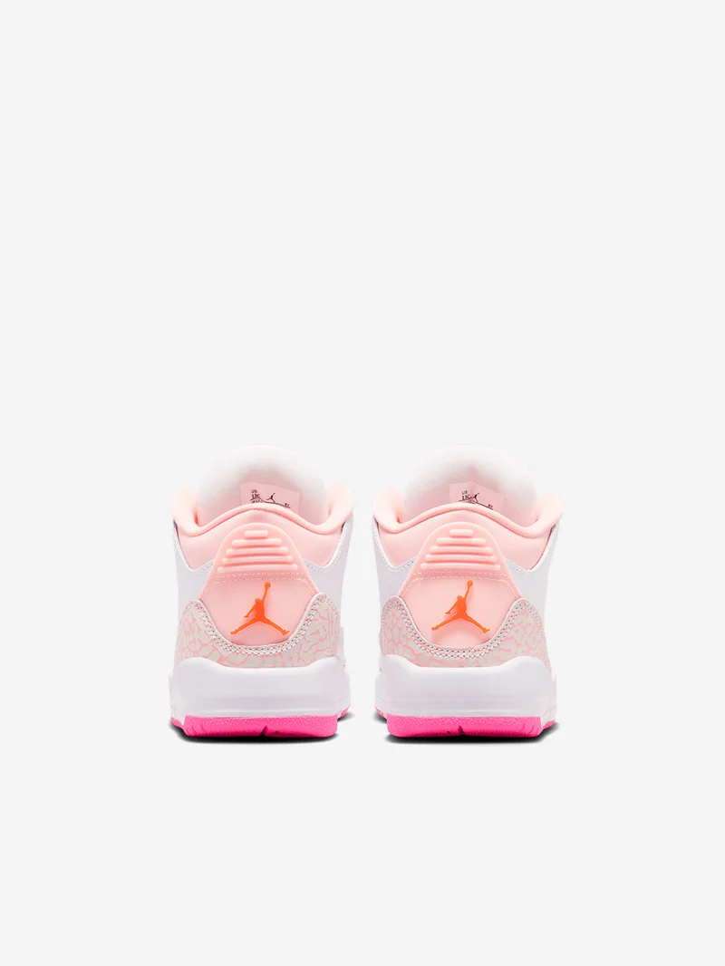 Air Jordan 3 Retro 'Pearl Pink Hyper Orange' Bambini piccoli