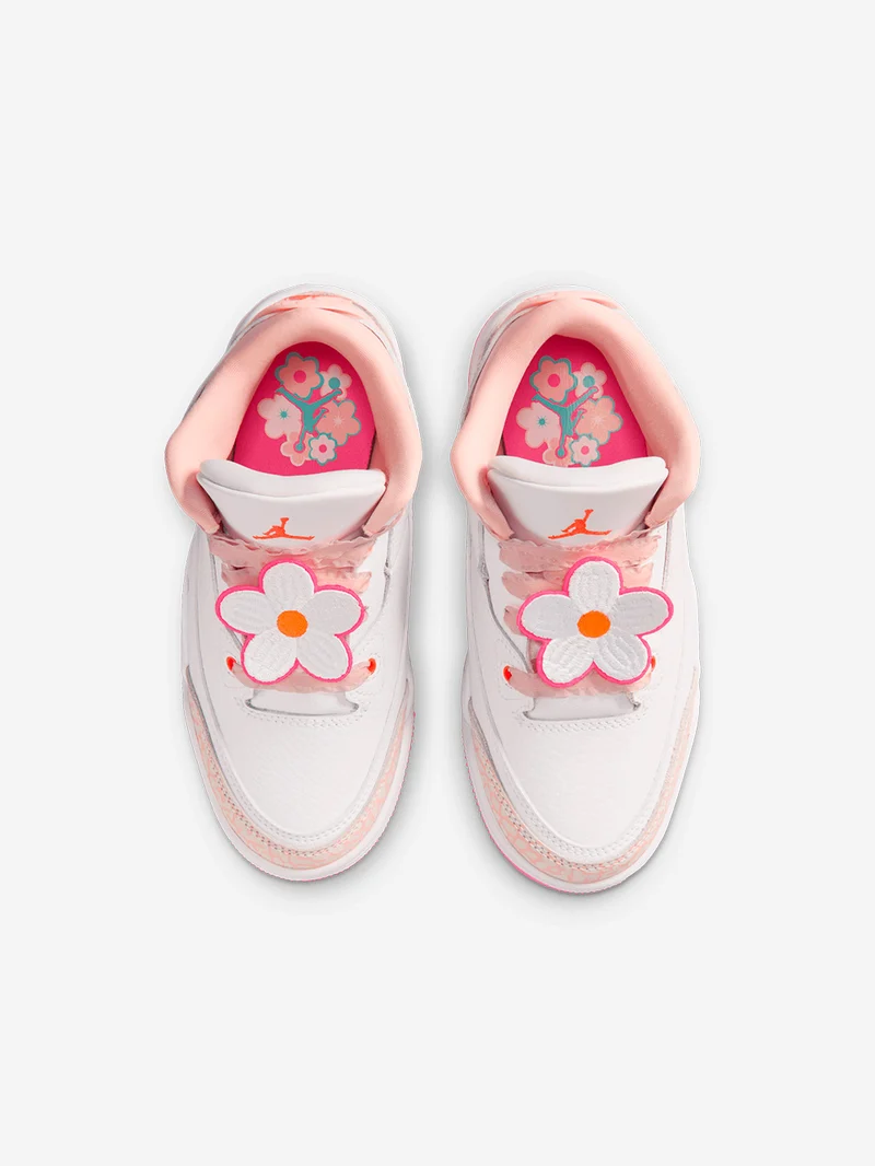 Air Jordan 3 Retro 'Pearl Pink Hyper Orange' Bambini piccoli