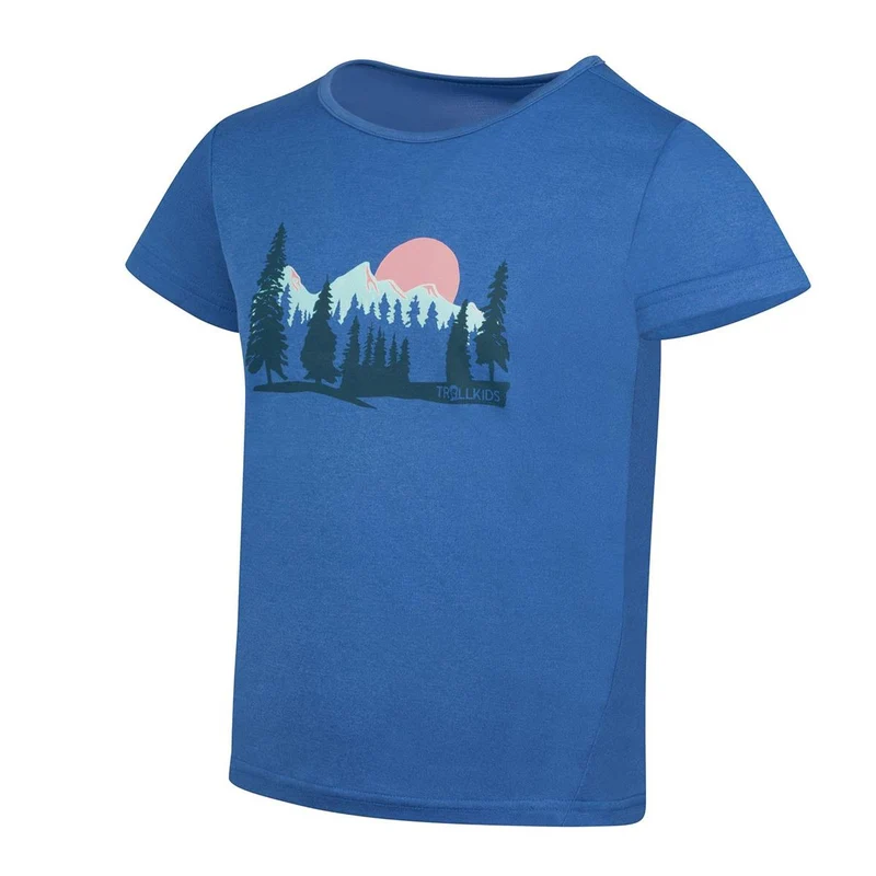 Trollkids Gudvangen Shirt Girls cornflower