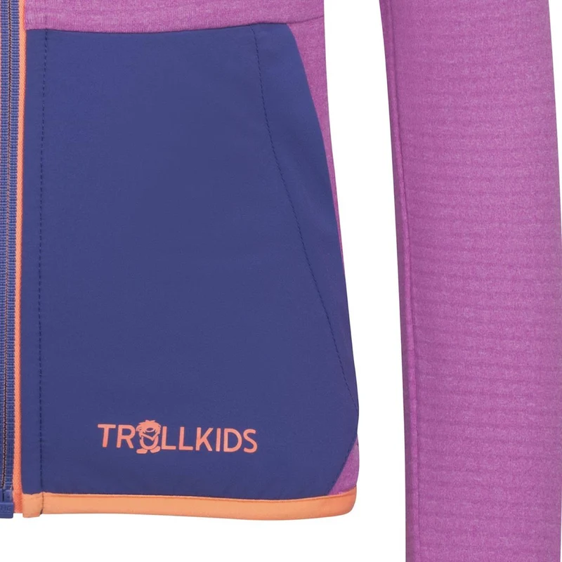Trollkids Holmedal Jacket Girls mallow pink/violet blue