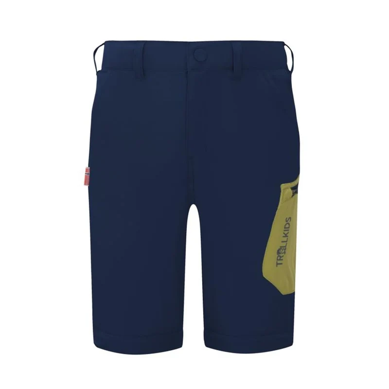 Trollkids Kids Preikestolen Double Zip-Off Pants mystic blue/kiwi