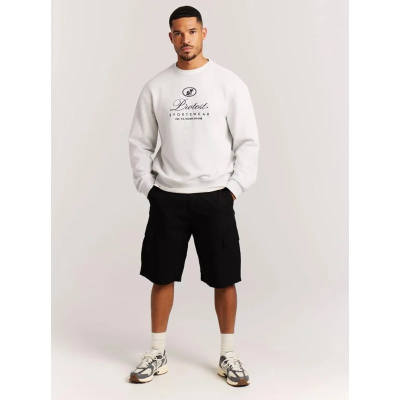 Protest Pidley M white melange Herren Sweatshirt