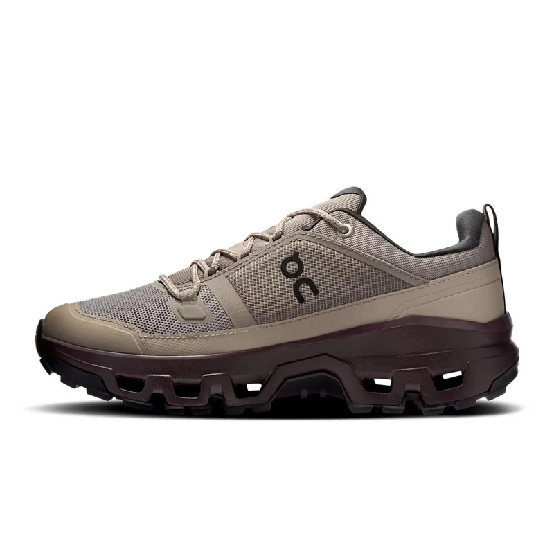 ON Damen Berglaufschuhe Cloudrock Low Waterproof Cinder / Ox