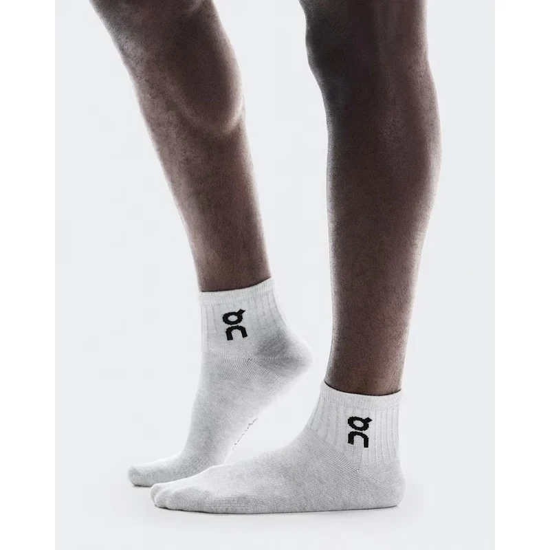 ON Socken Logo Sock Mid 3P Heather Gray