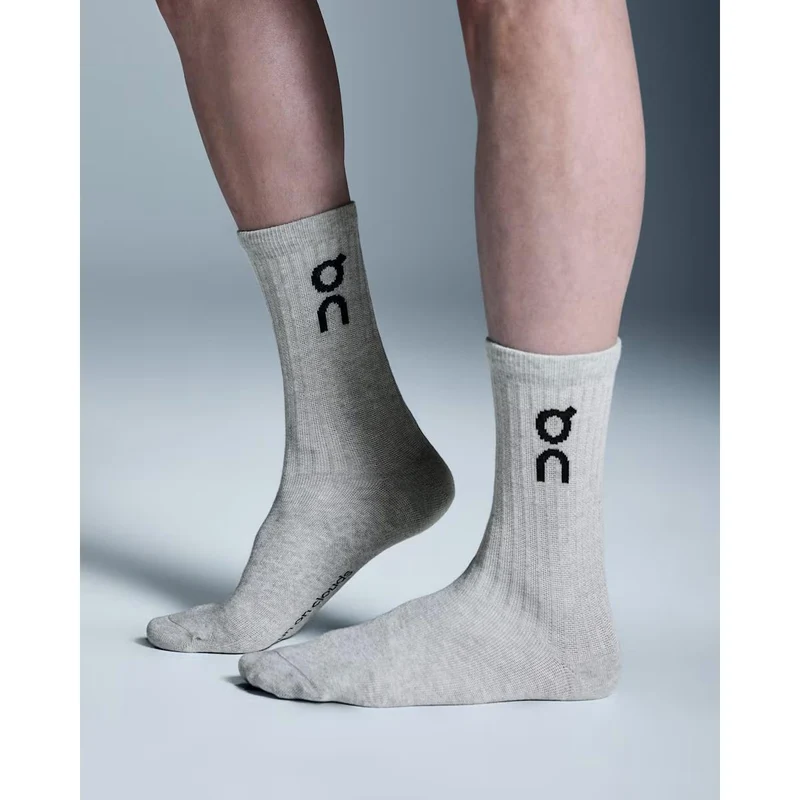 ON Socken Logo Sock High 3P Heather Gray