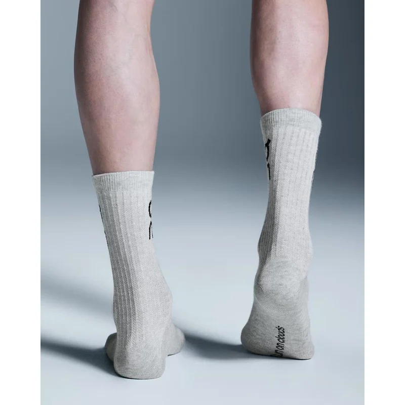 ON Socken Logo Sock High 3P Heather Gray