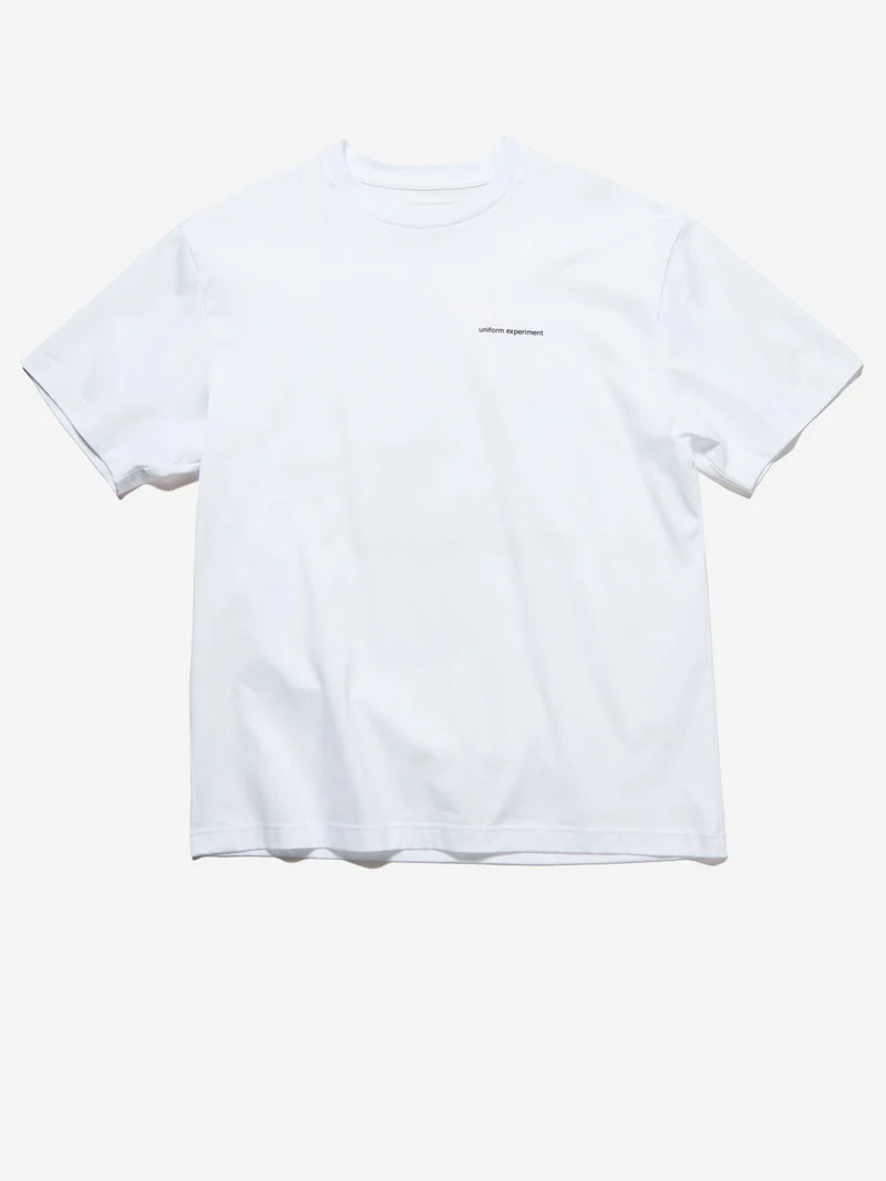 T-shirt bianca Code con logo