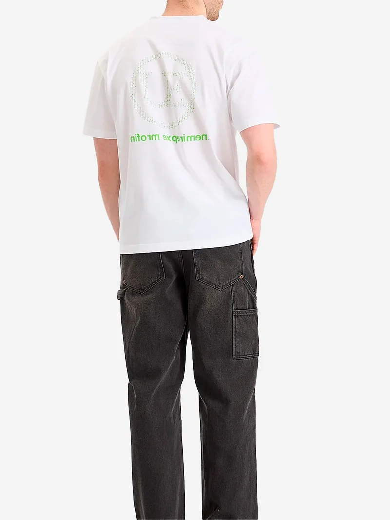 T-shirt bianca Code con logo