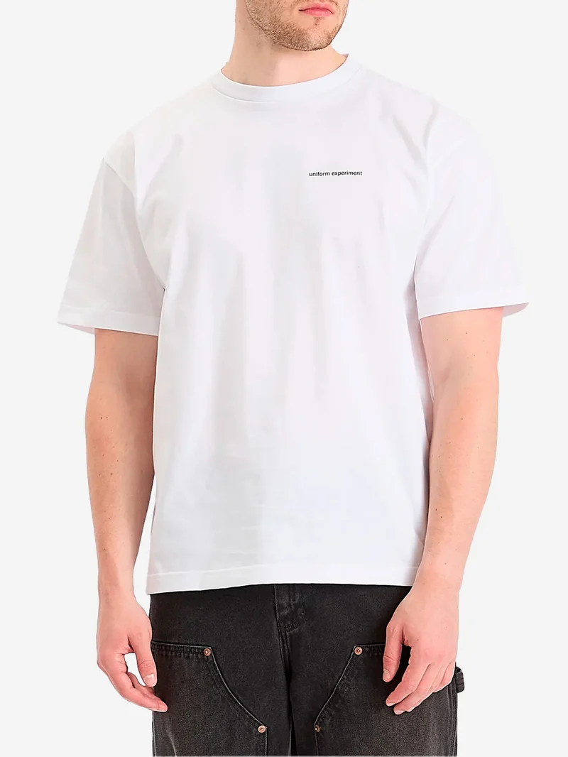 T-shirt bianca Code con logo
