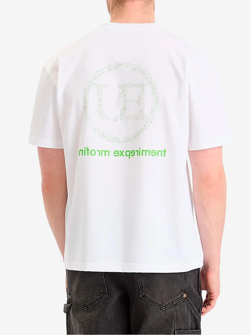 T-shirt bianca Code con logo