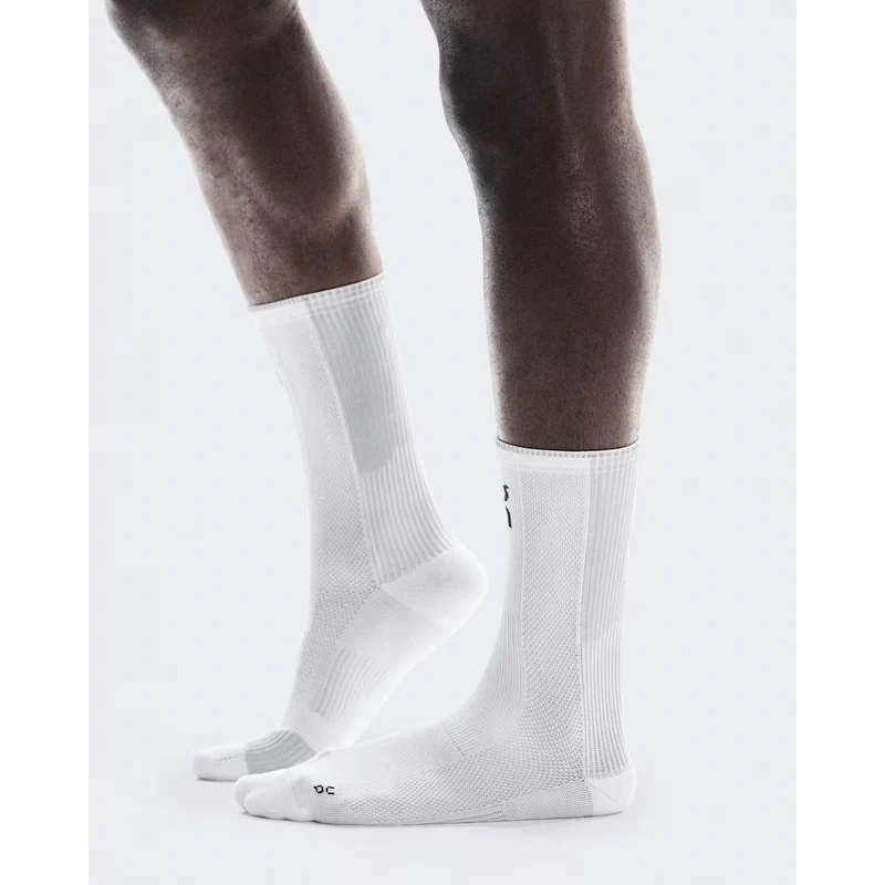 ON Performance Run Sock High White / Glacier