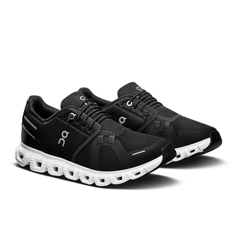 ON Damen Joggingschuhe Cloud 6 Wide Black / White