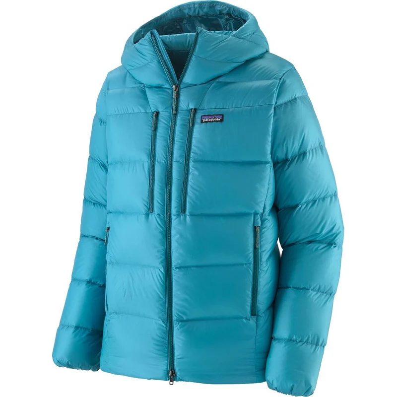 Patagonia Fitz Roy Down Hoody Daunenjacke Herren mako-blue