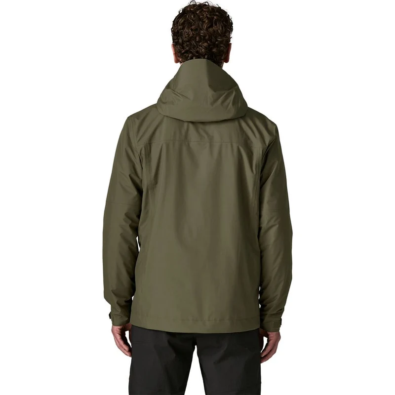 Patagonia Insulated Boulder Fork Regenjacke Herren basin-green