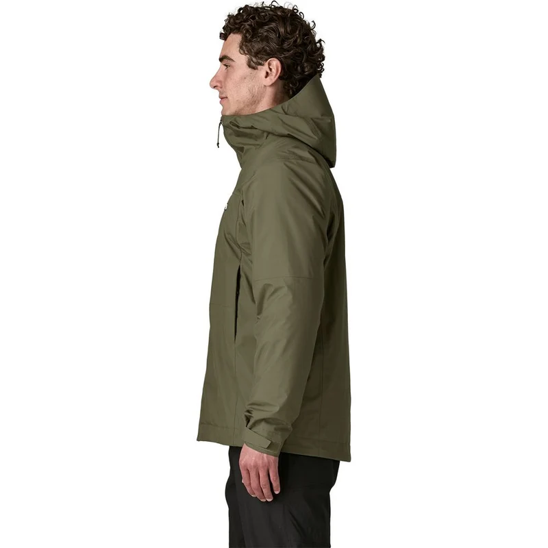 Patagonia Insulated Boulder Fork Regenjacke Herren basin-green