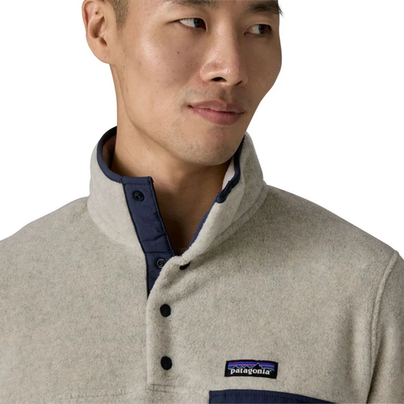 Patagonia Lightweight Synchilla® Snap-T® Fleecepullover Herren oatmeal-heather / smolder