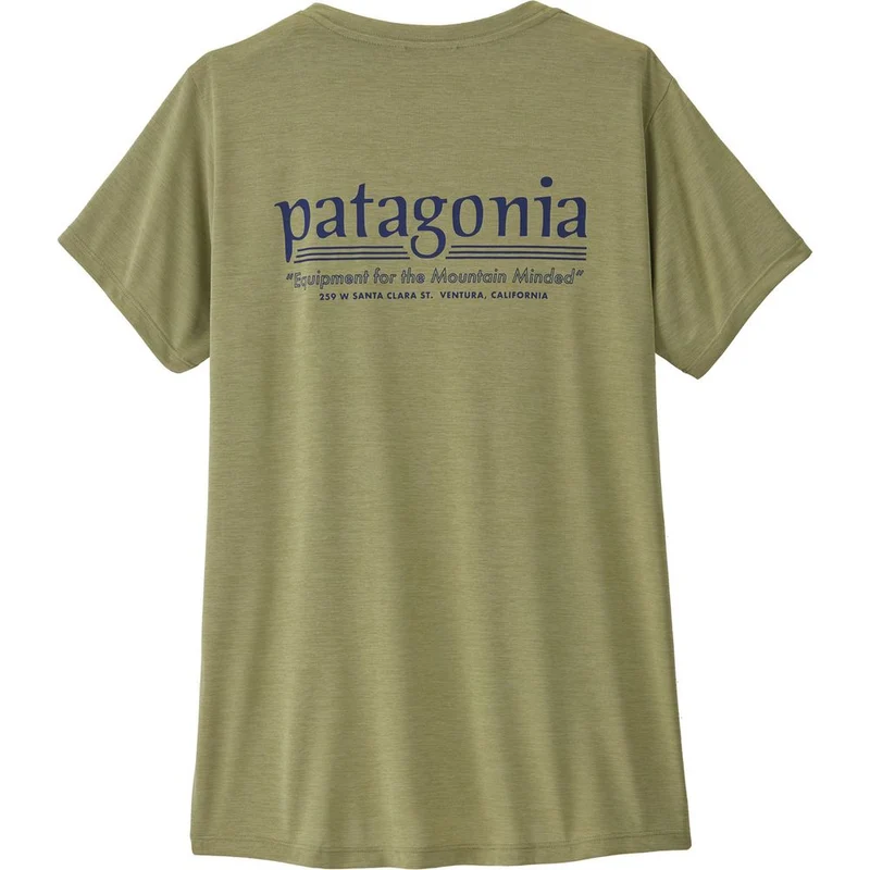 Patagonia Cap Cool Hut Tripper T-Shirt Damen gumtree-green / light-gumtree-green / dye