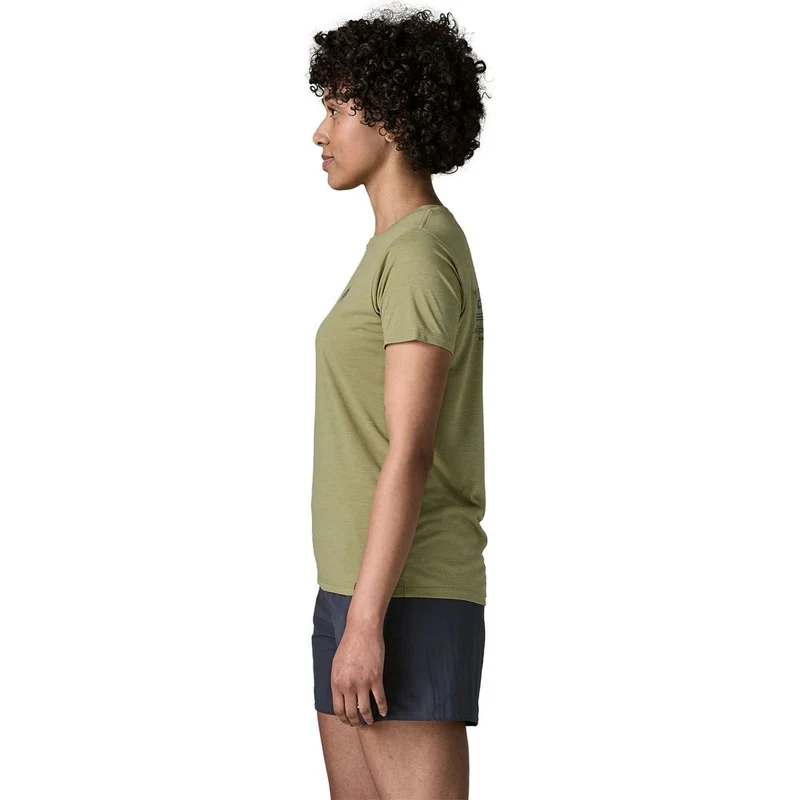 Patagonia Cap Cool Hut Tripper T-Shirt Damen gumtree-green / light-gumtree-green / dye