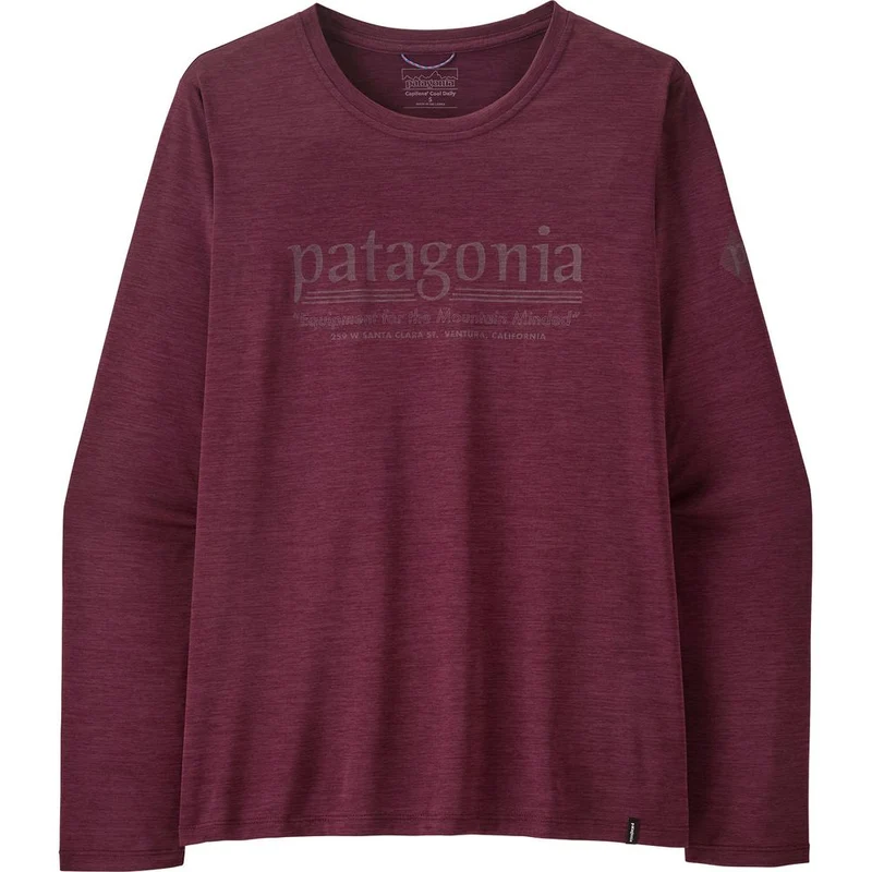 Patagonia Womens Cap Cool Hut Tripper Langarmshirt Damen berry-fig / light-berry-fig / dye