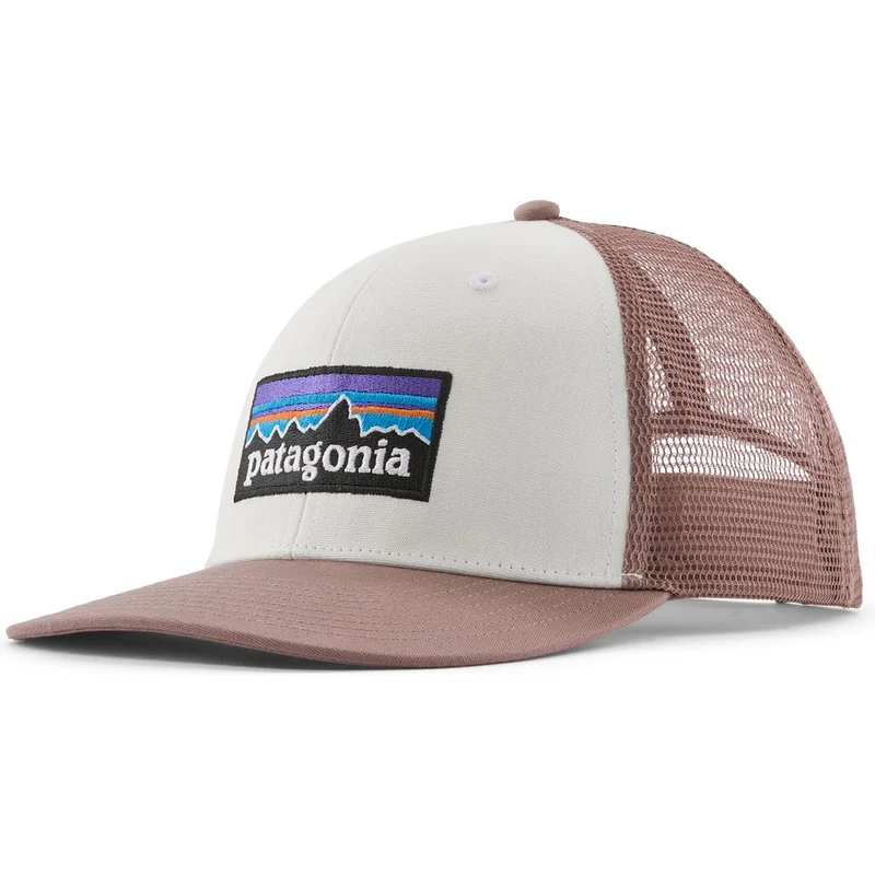 Patagonia P-6 Logo Trucker Hat Cap birch-white