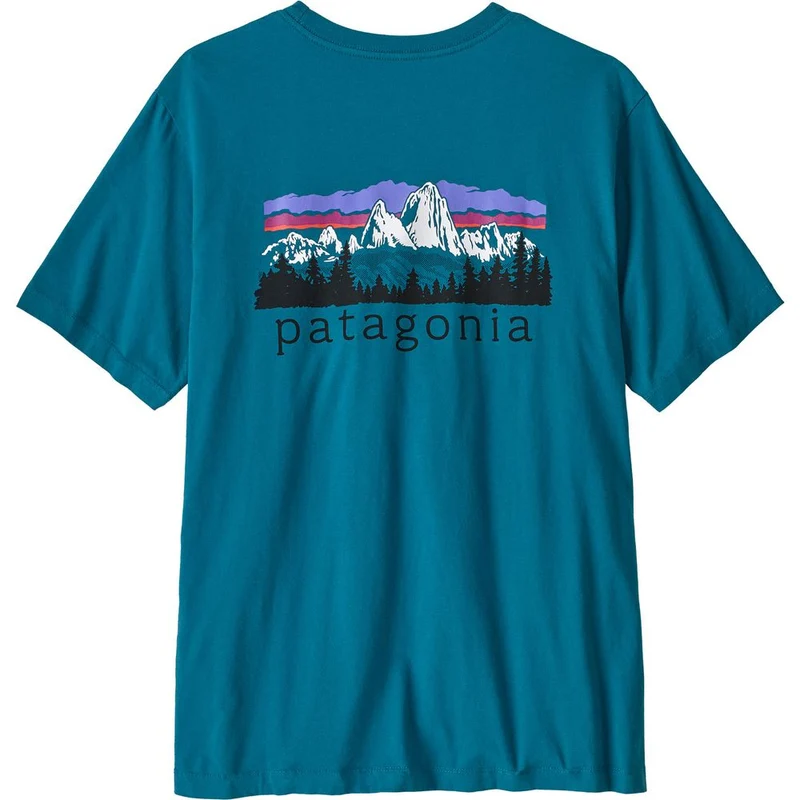 Patagonia Fitz Roy Foothills T-Shirt Herren glacial-blue