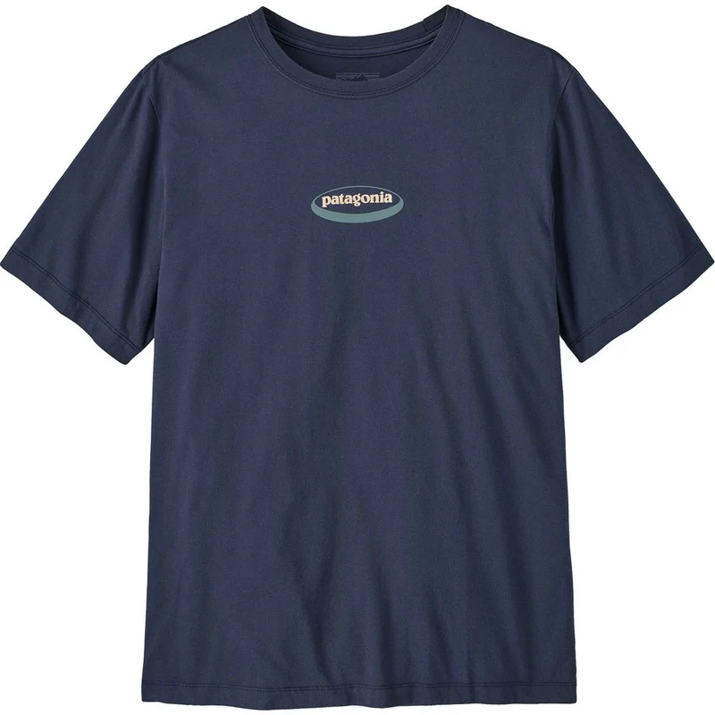 Patagonia '95 Logo T-Shirt mit ovalem Ausschnitt Herren new-navy / kaleido