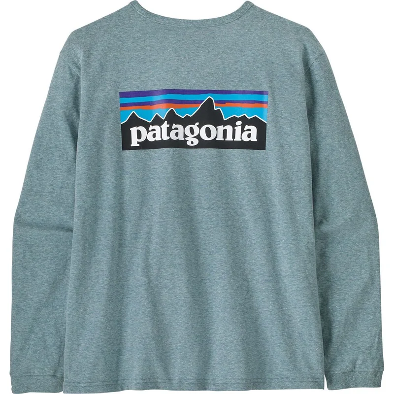 Patagonia P-6 Logo Responsibili-Tee Langarmshirt Damen blue-sage