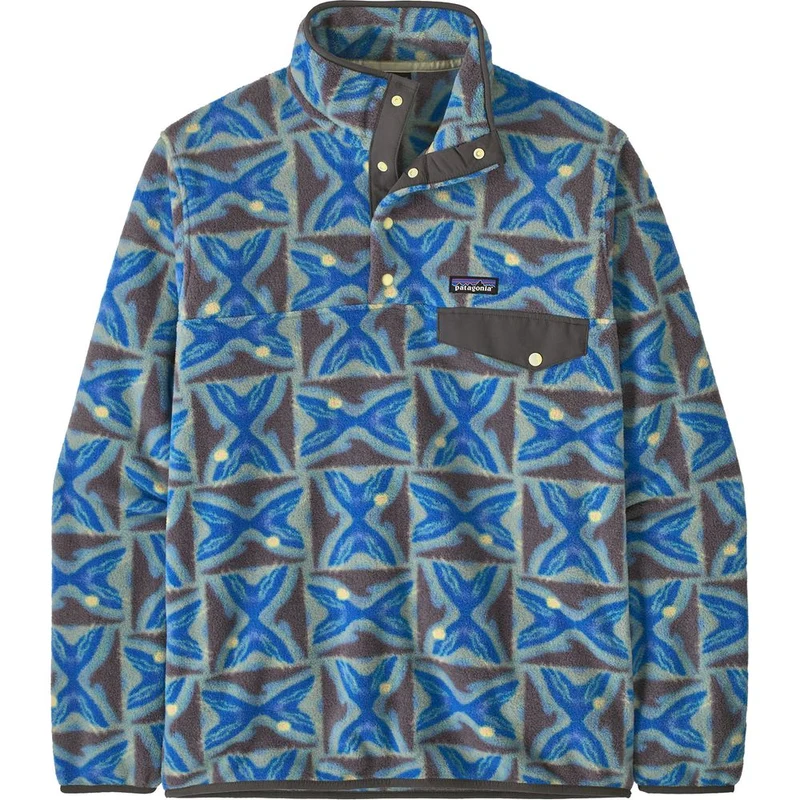 Patagonia Lightweight Synchilla® Snap-T® Fleecepullover Herren deep-freeze / forge-grey