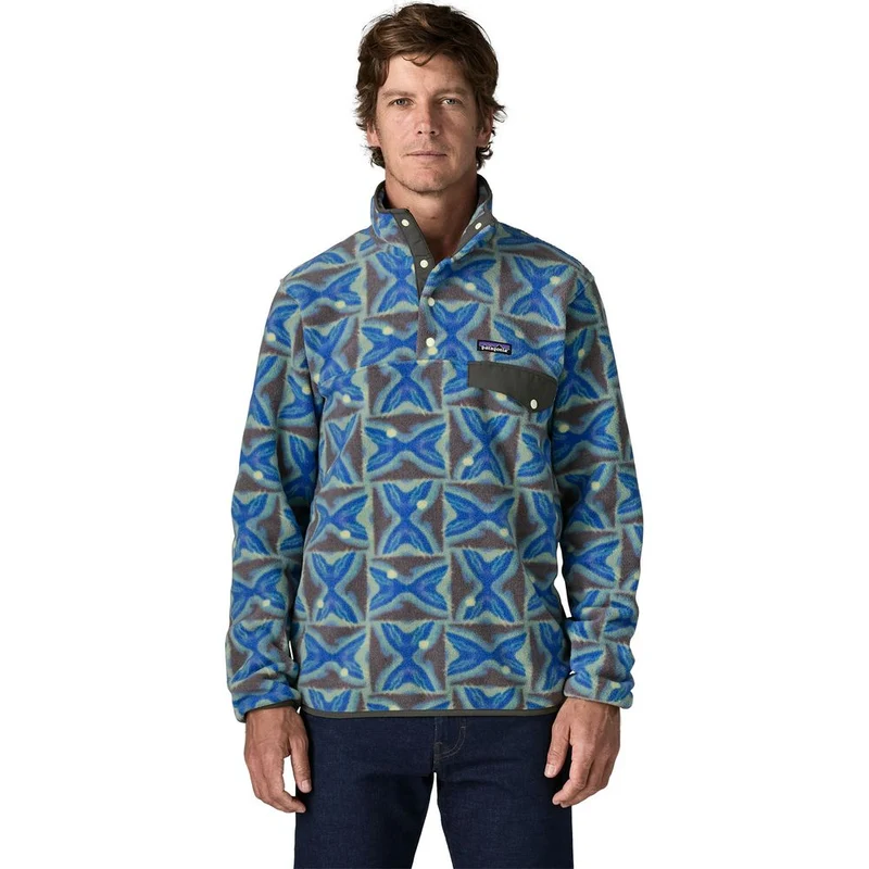 Patagonia Lightweight Synchilla® Snap-T® Fleecepullover Herren deep-freeze / forge-grey