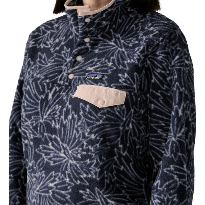 Patagonia Synch Snap-T Fleecepullover Damen saxifrage / sunken-blue