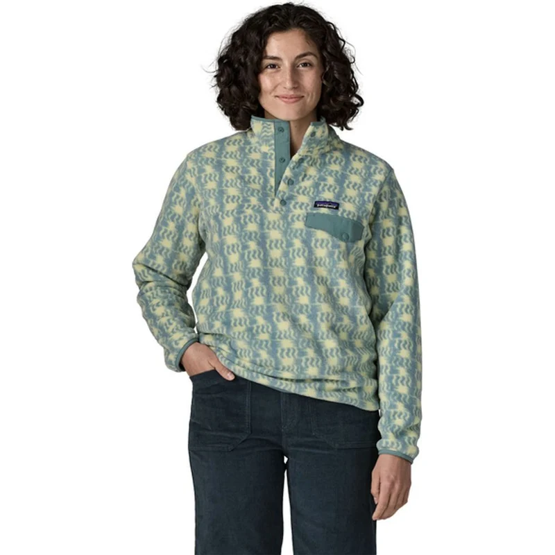 Patagonia Synch Snap-T Fleecepullover Damen sun-quilt / blue-sage